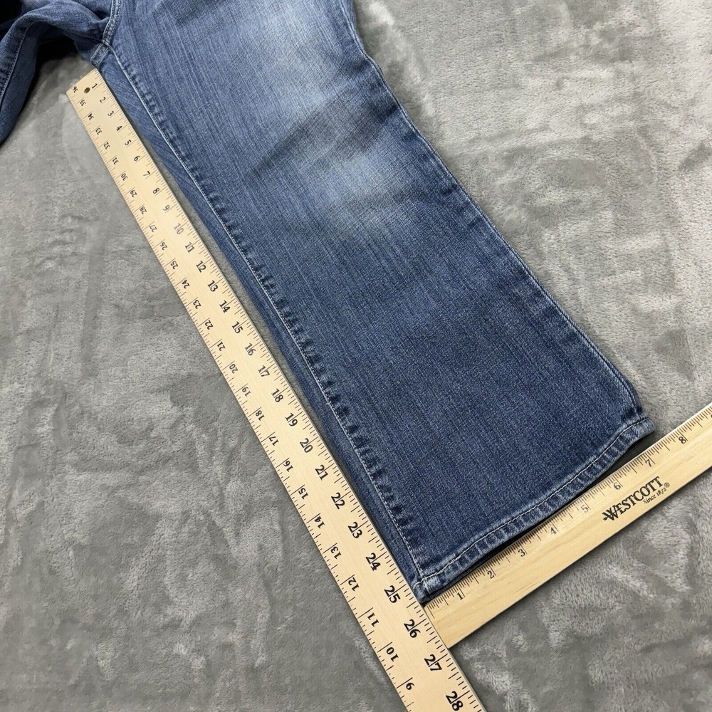 Big Star Jeans Womens 31 Blue Rikki Low Rise Fit Cropped Medium Wash Denim Logo - Picture 5 of 11